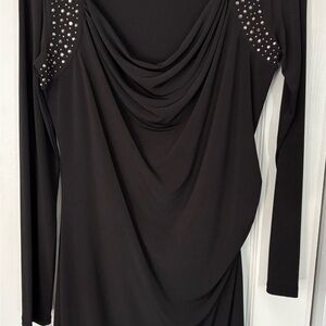 Michael Kors Black Dress with Studded Accents